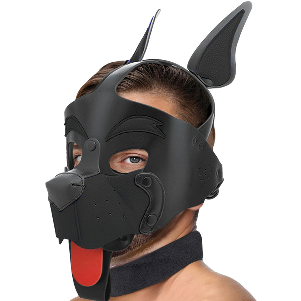 Kanine Kolection Alpha Dog Pup Hood in Black Bondage and Fetish > Pleasure Masks and Dress Up Play