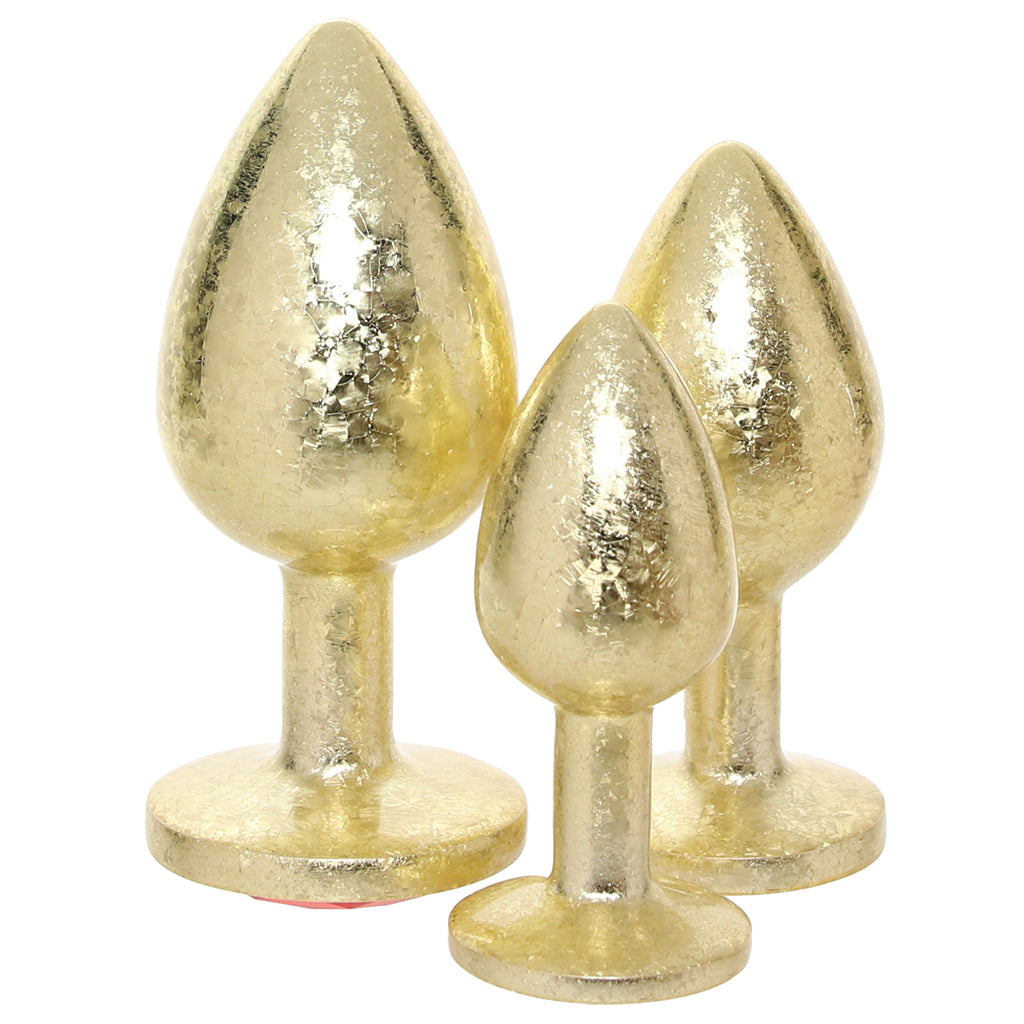 Ouch! Milan Collection Metal Anal Plug Set Anal Sex Toys > Butt Plugs