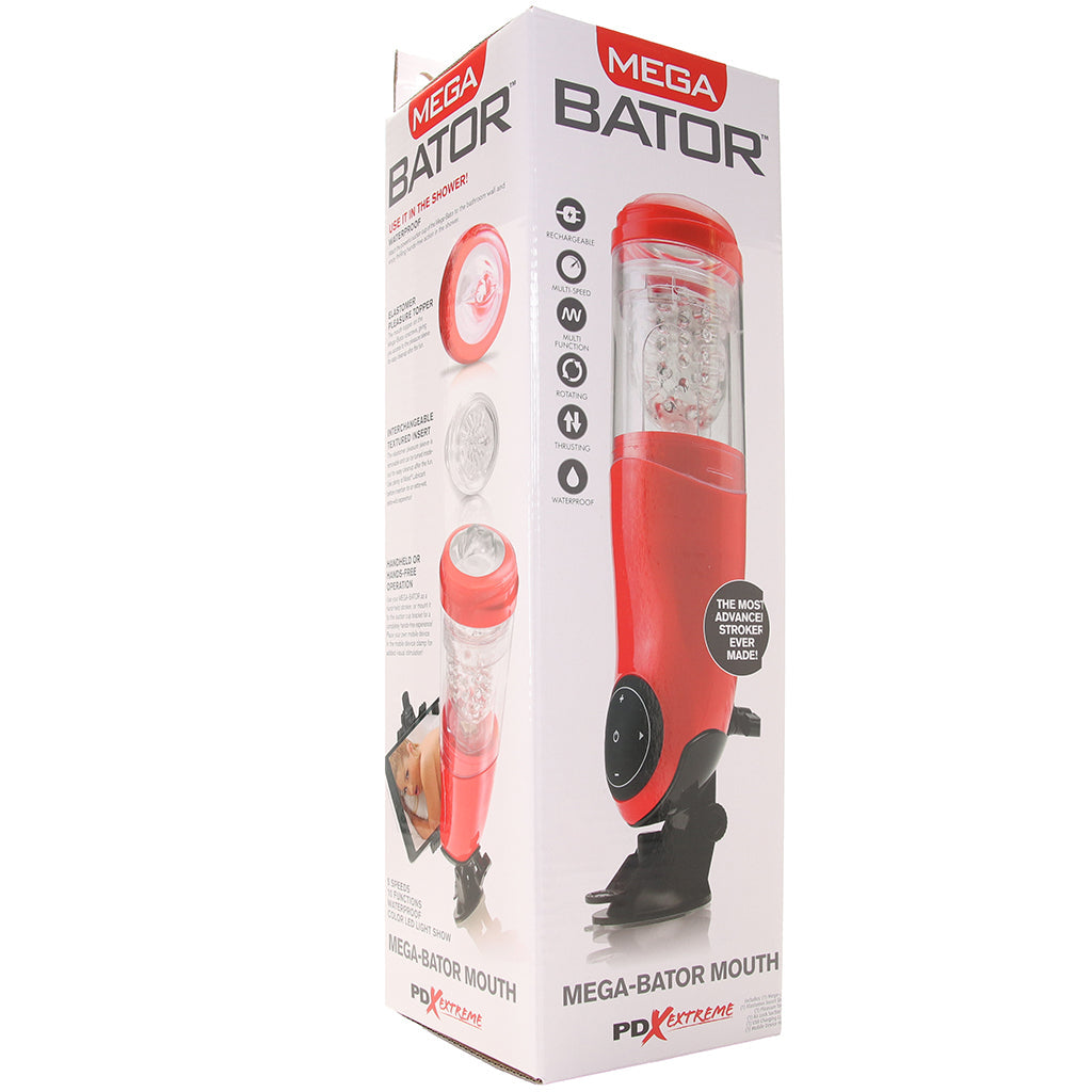 Extreme Mega-Bator Mouth in Red/Clear Male Masturbators > Mouth Masturbators & Strokers