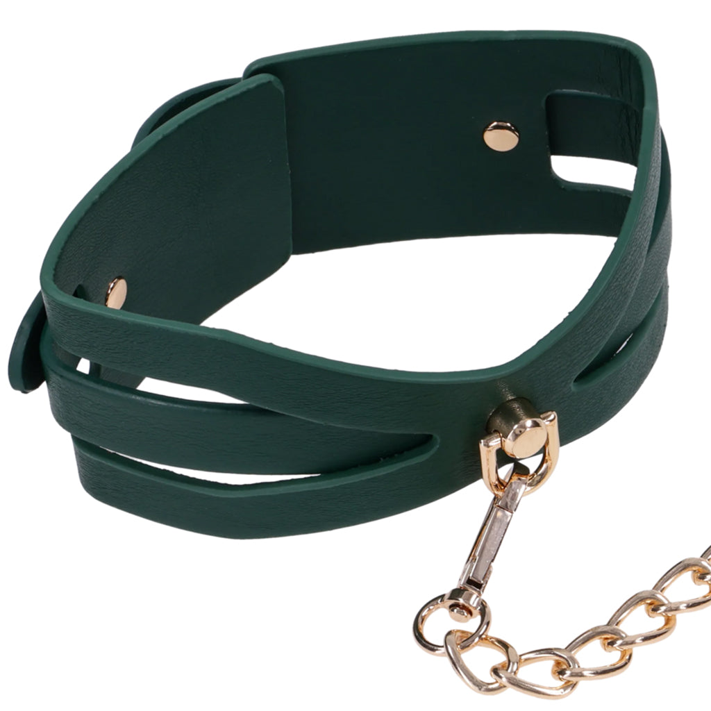 Sex & Mischief Indica Cutout Collar and Leash Bondage and Fetish > Leashes and Collars