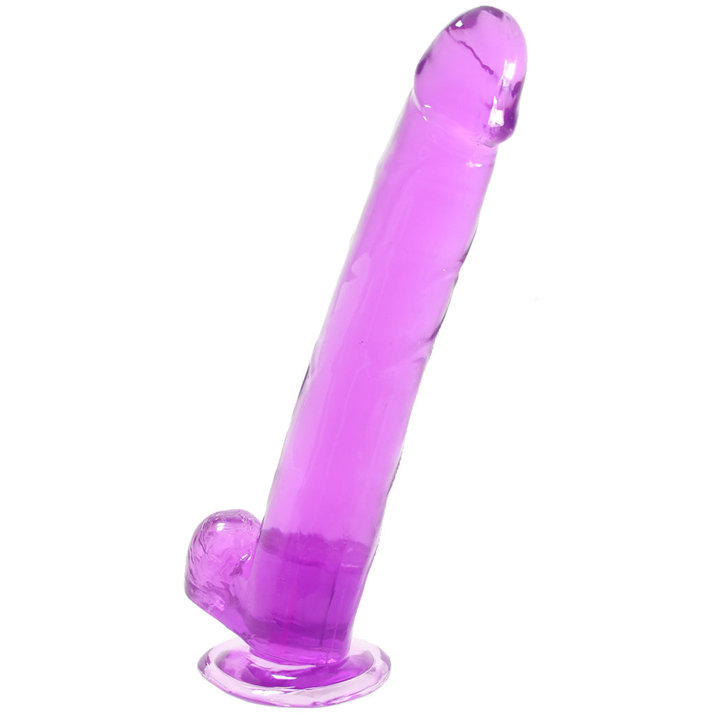 Size Queen 10 Inch Jelly Dildo in Purple Dildo Sex Toys > Realistic Dildos