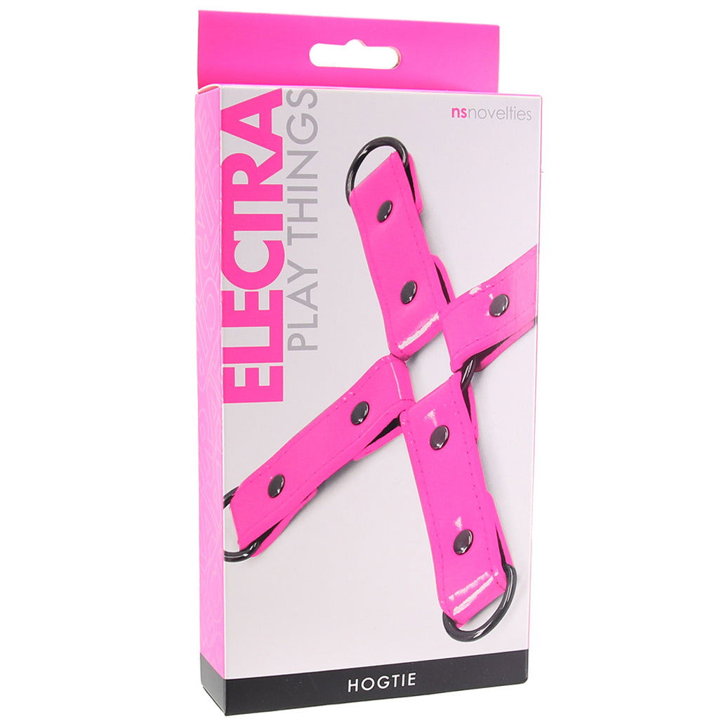 Electra Play Things Hog Tie in Neon Pink Bondage and Fetish > Restraints