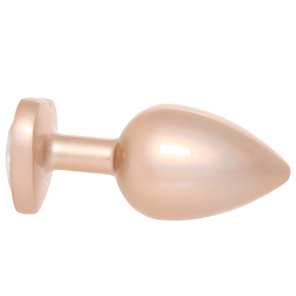 Booty Bling Gold Metal Jewelled Butt Plug in Large Anal Sex Toys > Butt Plugs