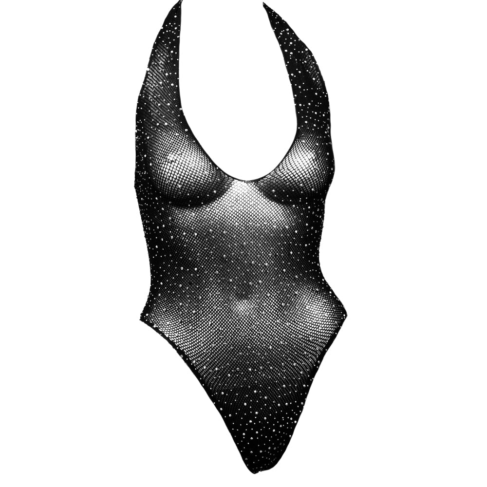 Radiance Deep V Black Body Suit XL Lingerie > Lingerie