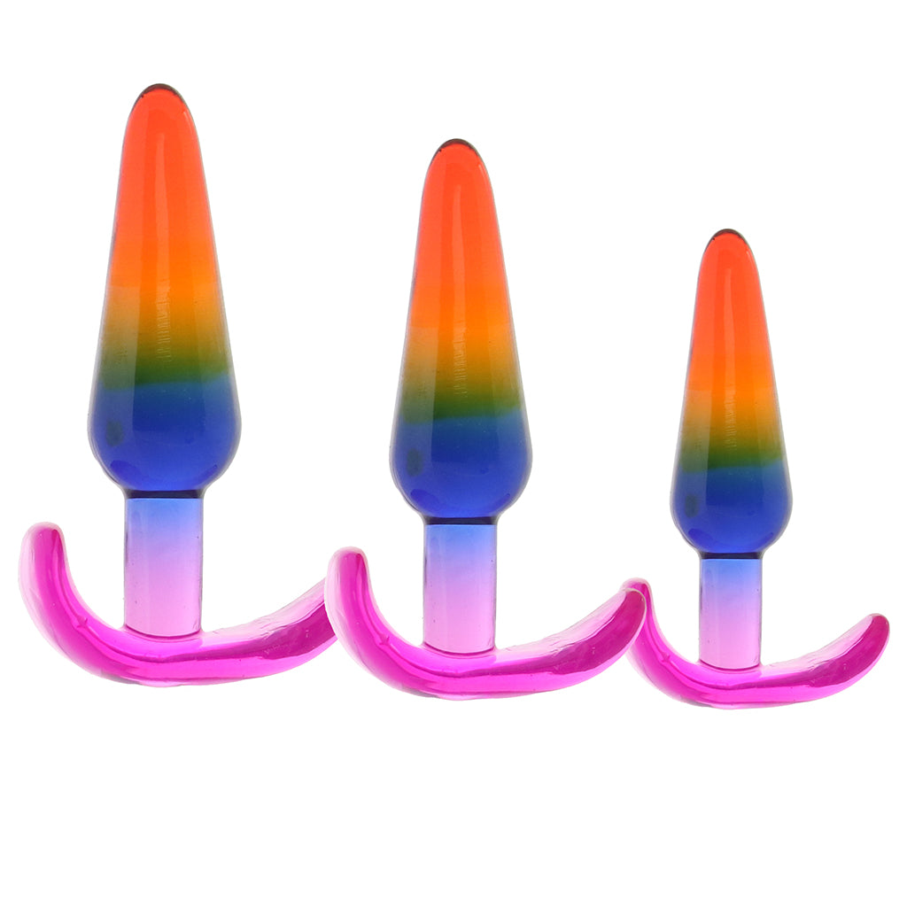 Crystal Jellies Anal Trainer Set in Rainbow Anal Sex Toys > Butt Plugs