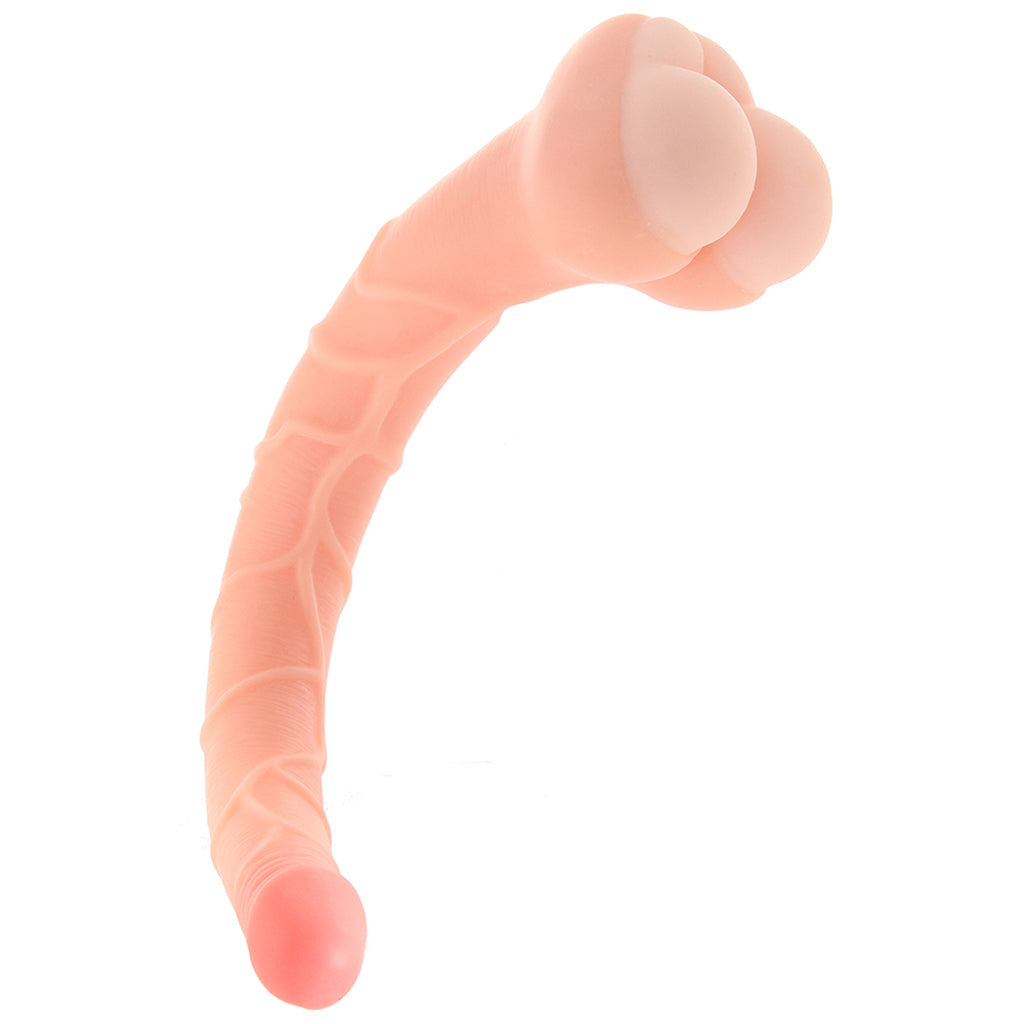 Real Cocks 14 Inch Masturbator and Dildo in White Dildo Sex Toys > Realistic Dildos