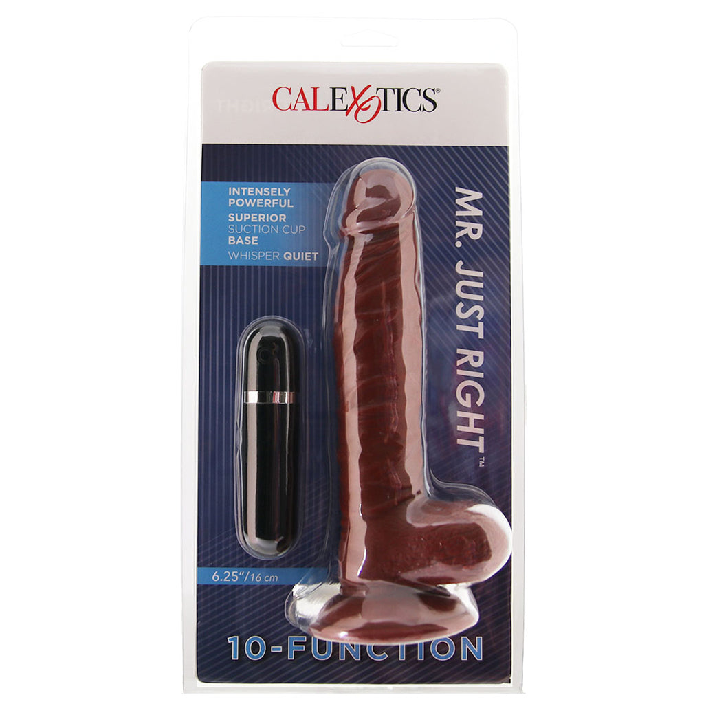 Mr. Just Right Elite Eight Vibe in Brown Vibrators > Realistic Vibrator Dildos