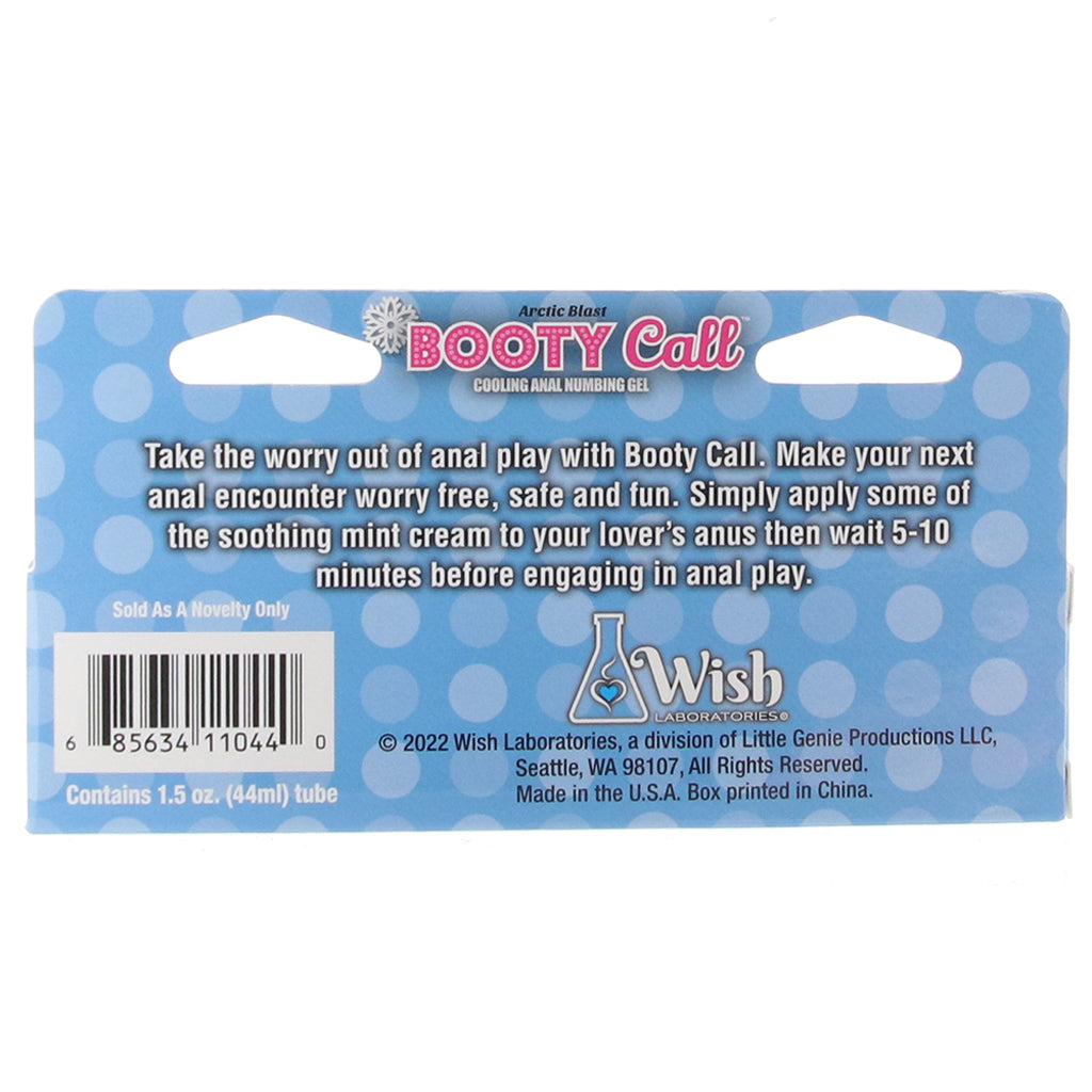 Booty Call Arctic Blast Cooling Anal Numbing Gel 1.5oz Lubes and Lotions > Sexual Stimulants