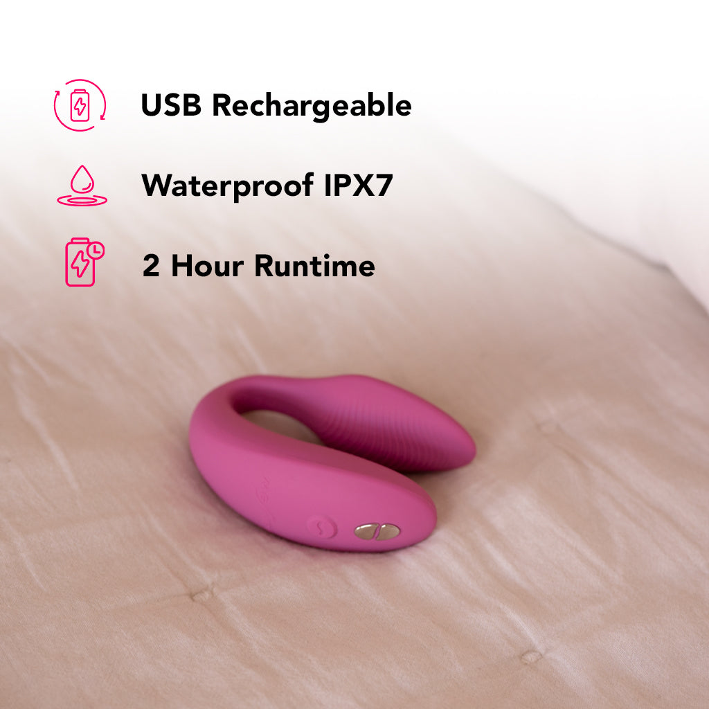 We-Vibe Sync 2 Couple's Vibe in Rose Vibrators > G-Spot Vibrators