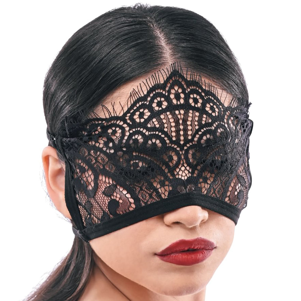 S&M Veiled Vision Lace Blindfold Bondage and Fetish > Pleasure Masks and Dress Up Play