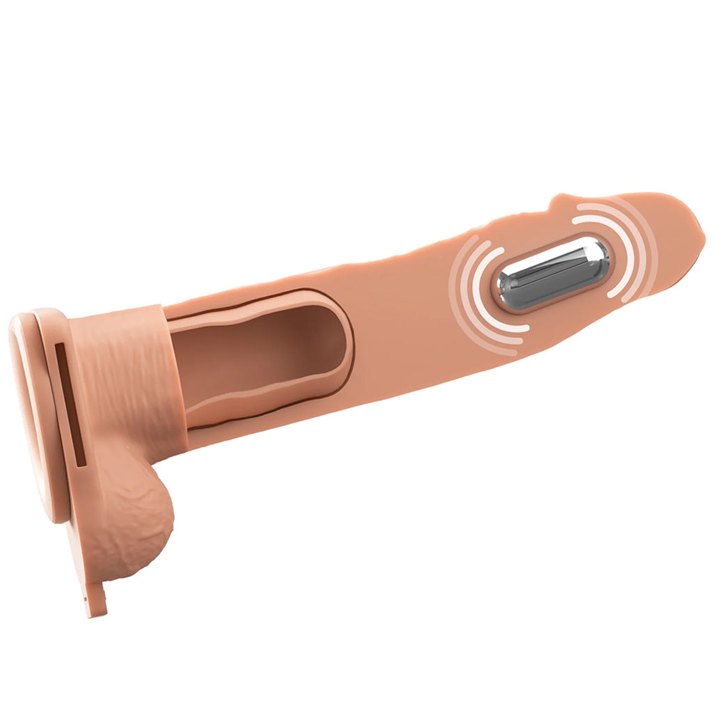 Fantasy X-tensions 8 Inch Hollow Strap-On Vibe in Light Male Enhancement > Extenders and Sleeves