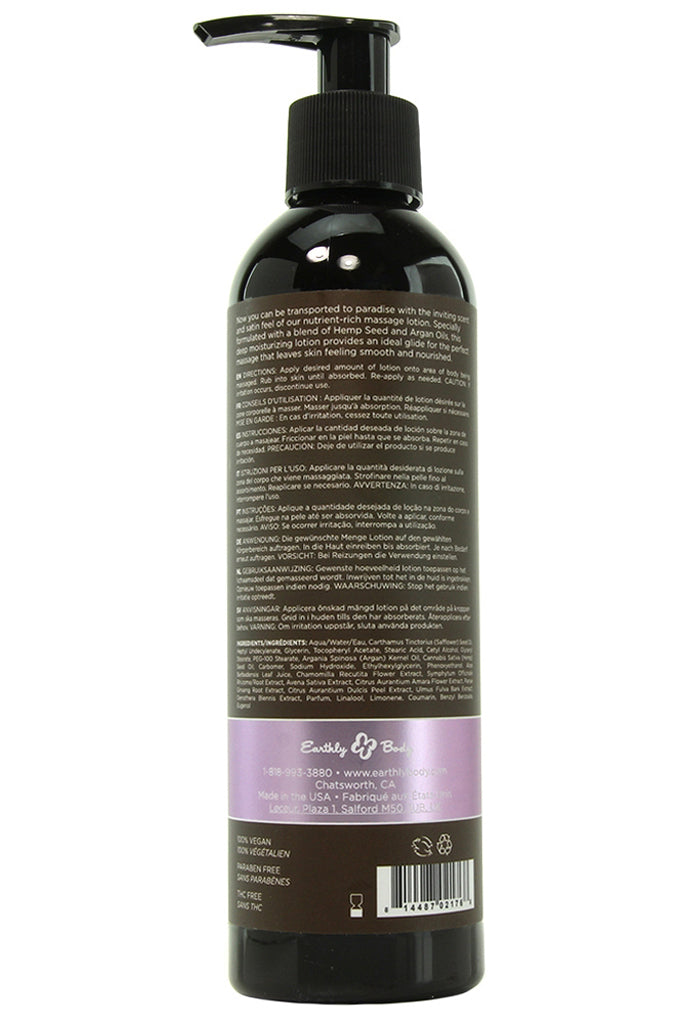 Hemp Seed Massage Lotion 8oz/237ml in Lavender Sensual Love > Massage