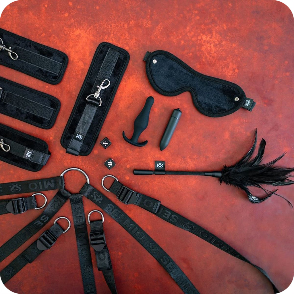 Sei Mio Complete Surrender Bed-Tether Seduction Set Bondage and Fetish > Starter BDSM Kits