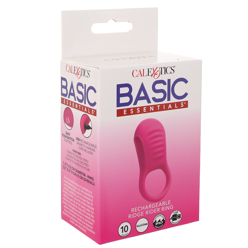 Basic Essentials Ridge Rider Vibrating Cock Ring