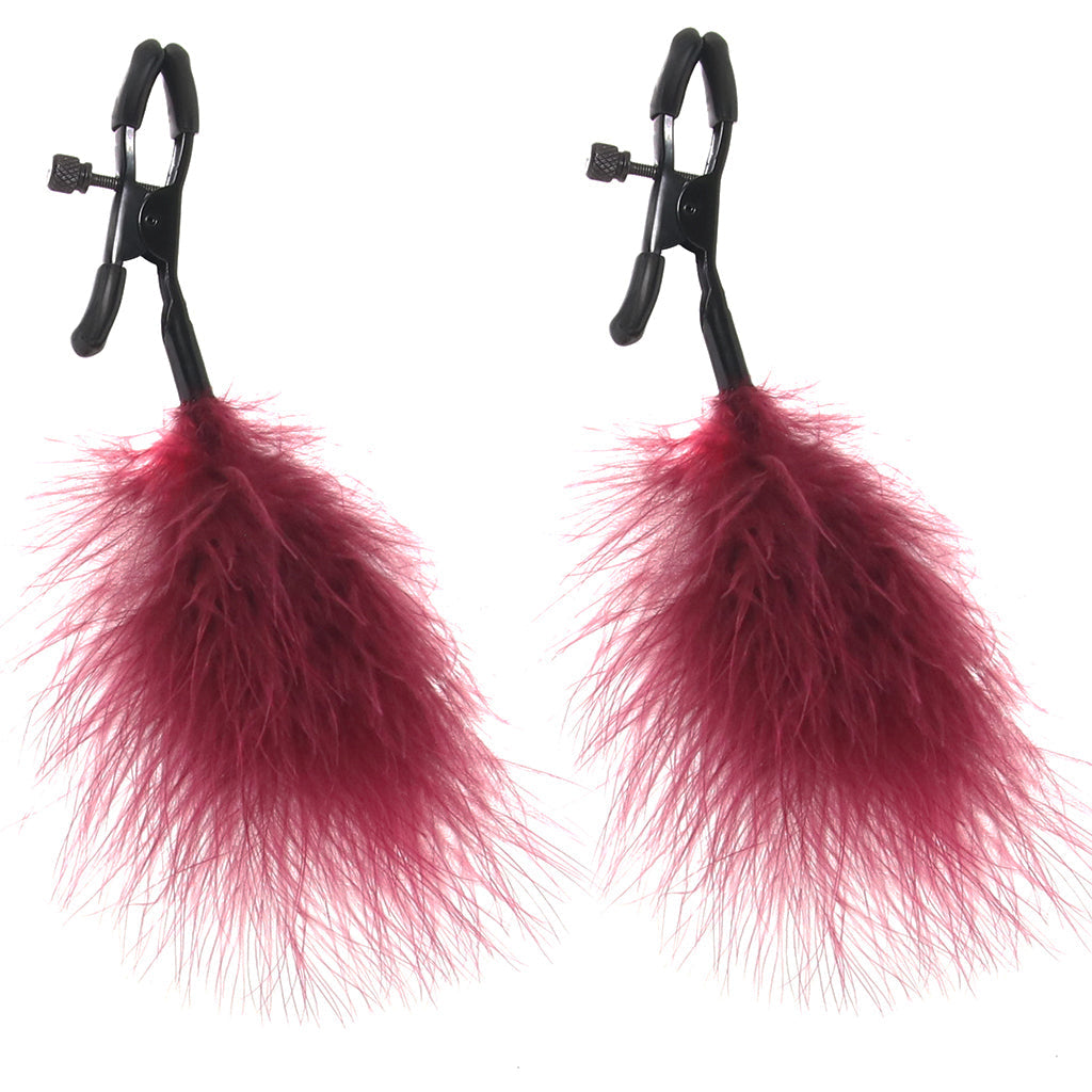 Enchanted Feathered Nipple Clamps Bondage and Fetish > Nipple Stimulators & Clamps