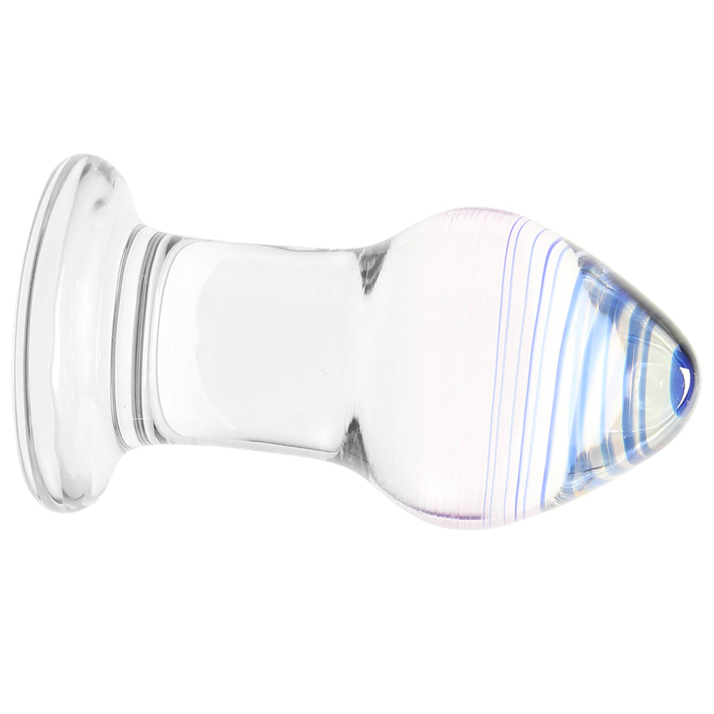 gläs Amethyst Rain Glass Butt Plug Anal Sex Toys > Butt Plugs