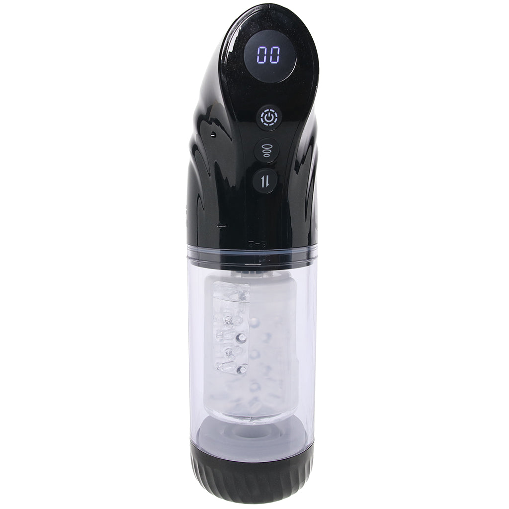 Pumped StrokeMate Auto Stroker in Black Male Masturbators > Auto Strokers