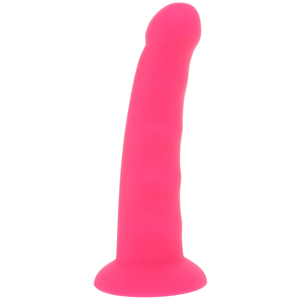 PinkCherry Premium 6.5 Inch Pink Silicone Wavy Dildo Dildo Sex Toys > G-Spot Dildos