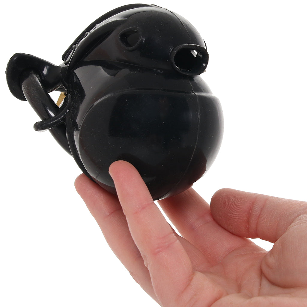 Blueline Full Restraint Silicone Chastity Device in Black Bondage and Fetish > Cock and Ball Devices