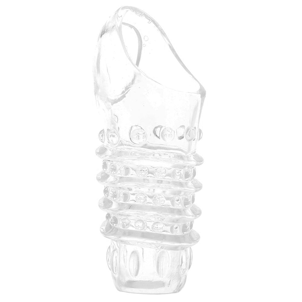 Textured Stimulation Enhancer Penis Sheath in Clear Male Enhancement > Extenders and Sleeves