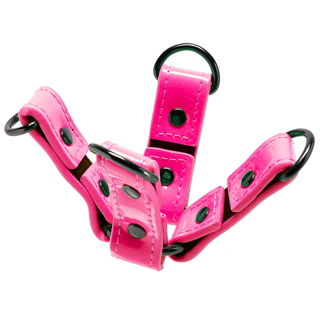 Electra Play Things Hog Tie in Neon Pink Bondage and Fetish > Restraints