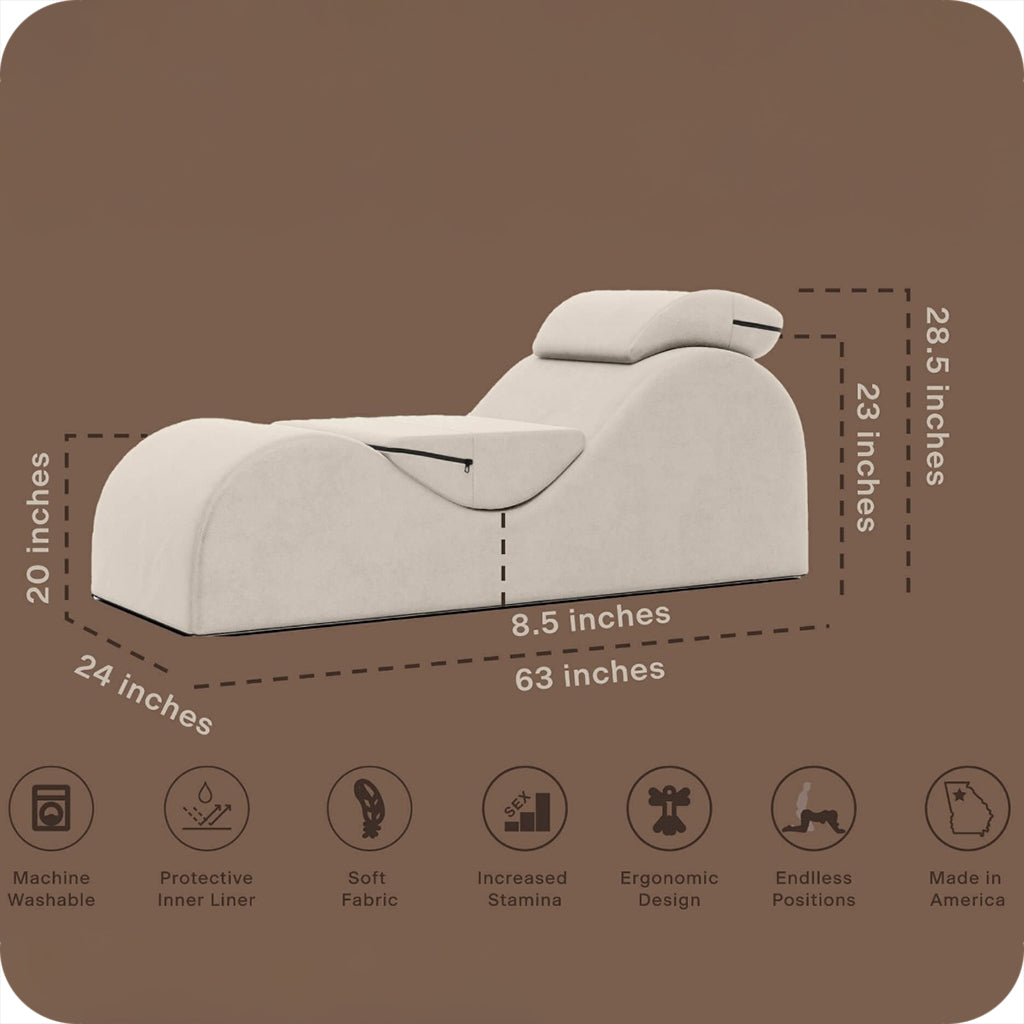 Esse Sex Lounger in Merlot Sex Furniture