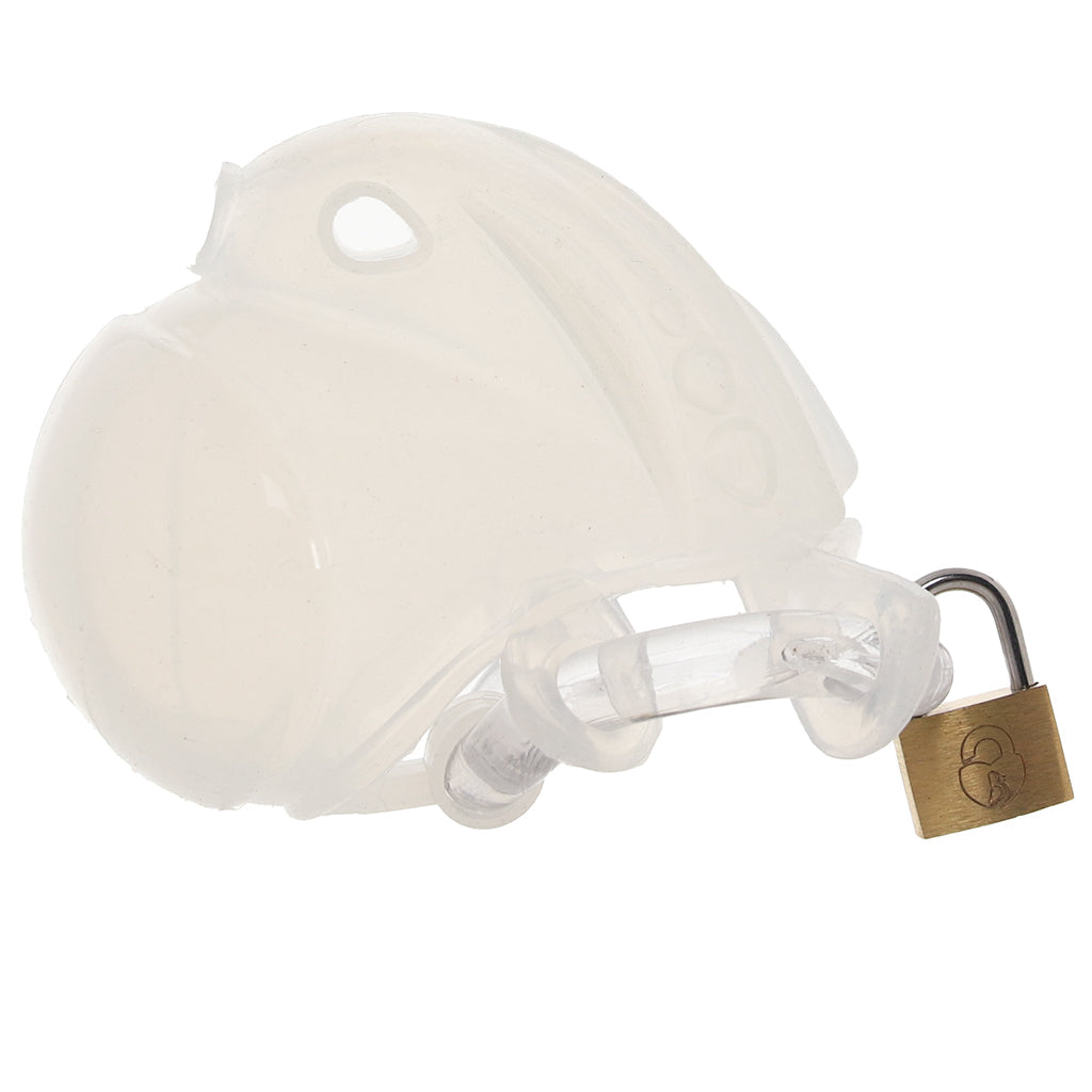 Blueline Full Restraint Silicone Chastity Device in Frosted Bondage and Fetish > Cock and Ball Devices