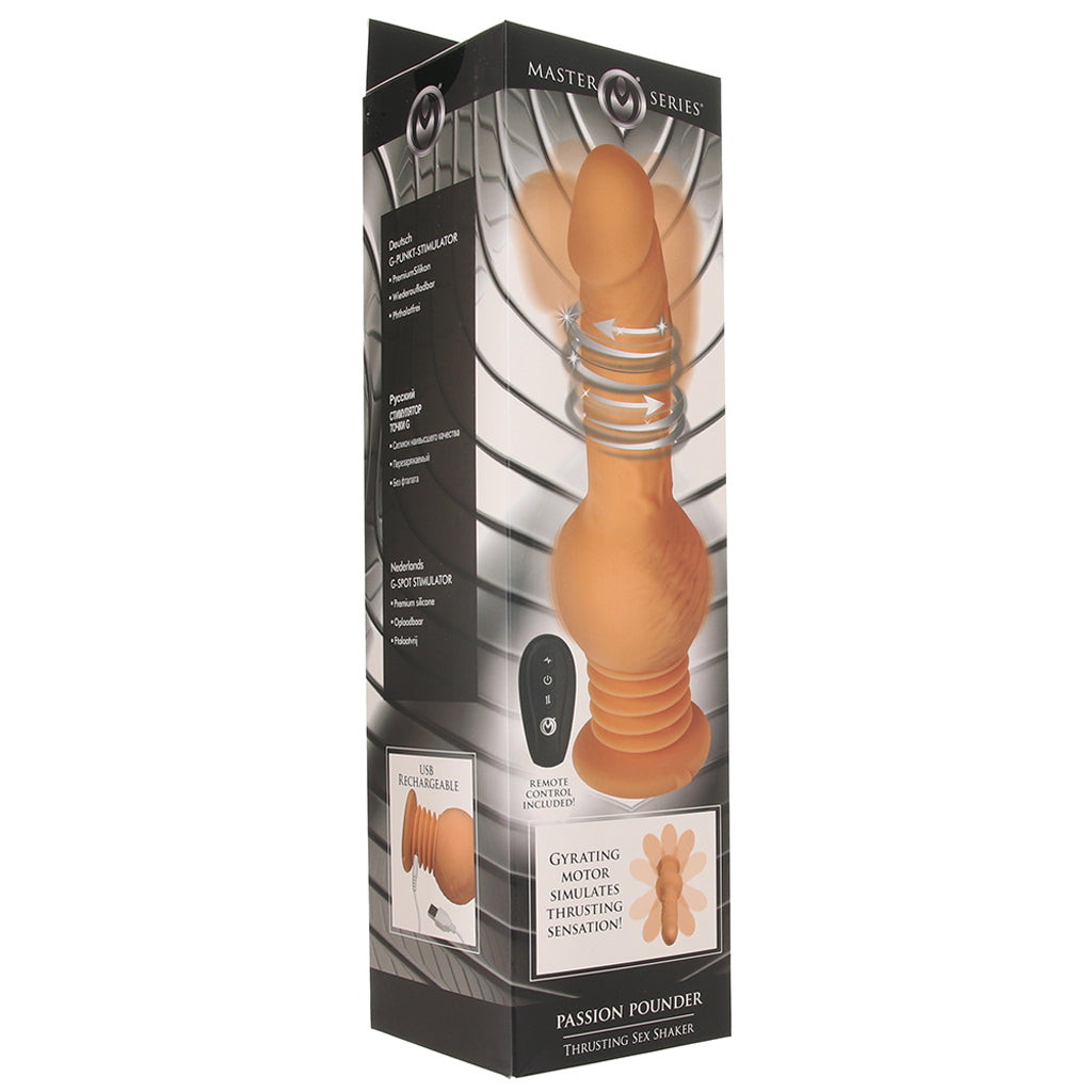 Master Series Passion Pounder Thrusting Vibe Vibrators > Realistic Vibrator Dildos