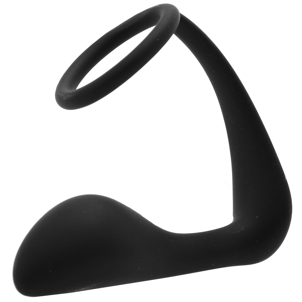 Cock Ring with P-Spot Plug Anal Sex Toys > Prostate Massagers
