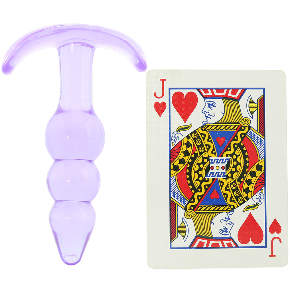 Jelly Rancher Ripple T Butt Plug in Purple Anal Sex Toys > Butt Plugs