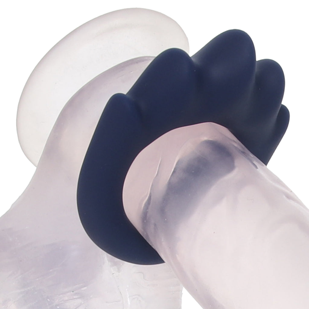 Lonzo Liquid Silicone Ring Set in Navy Blue Cock Rings