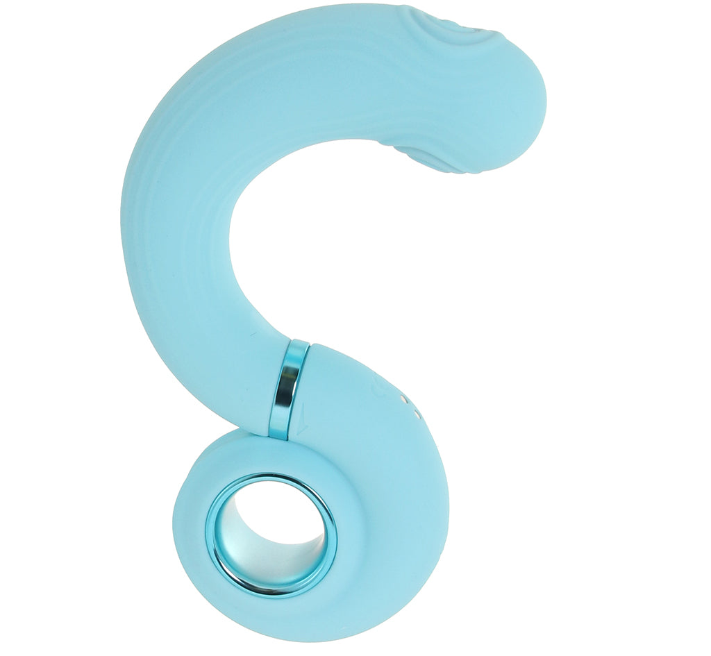 Loveline Tic-Tac Tapping Swirl Vibe in Blue Vibrators > G-Spot Vibrators