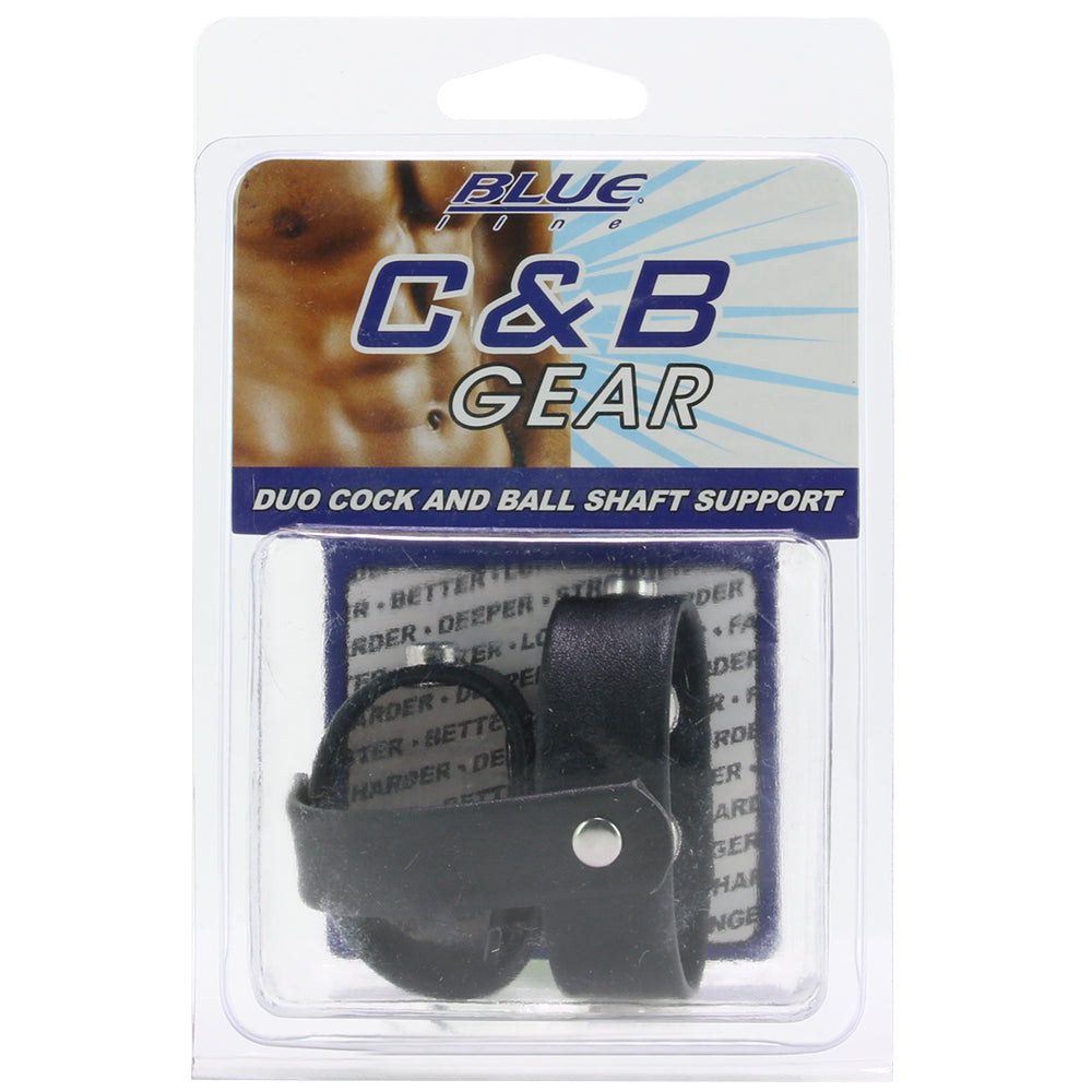Blue Line Duo Cock and Ball Shaft Support Strap Bondage and Fetish > Cock and Ball Devices