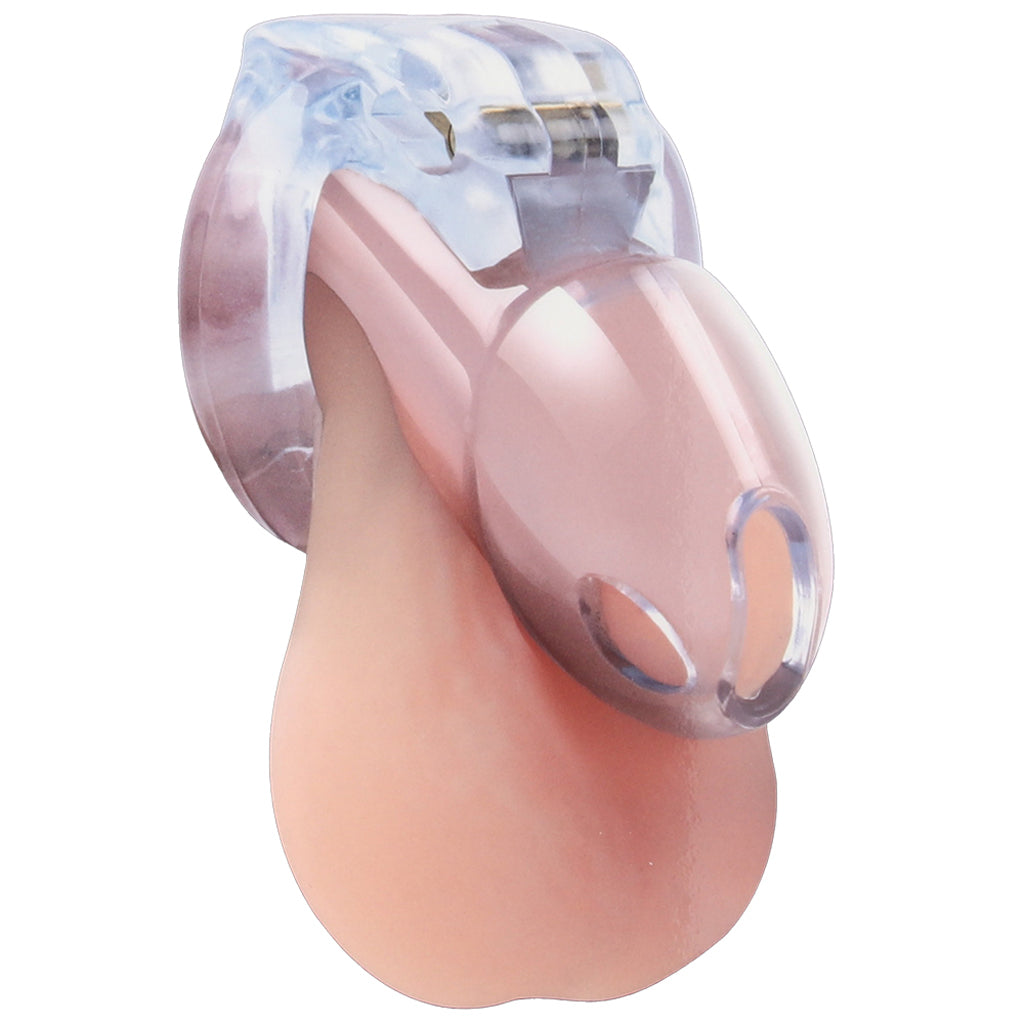 Lockmaster 3.5 Inch See-Thru Side Lock Chastity Cage Bondage and Fetish > Cock and Ball Devices