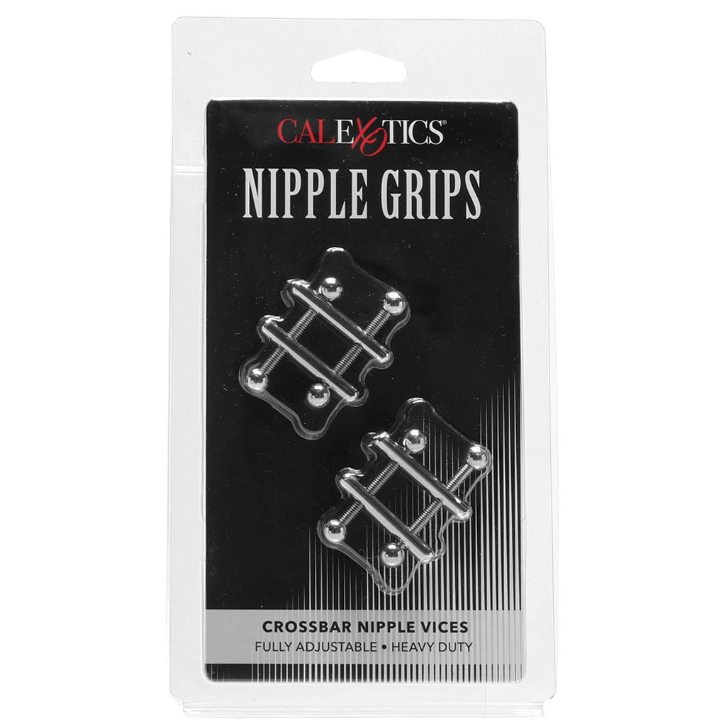 Nipple Grips Crossbar Nipple Vices in Silver Bondage and Fetish > Nipple Stimulators & Clamps