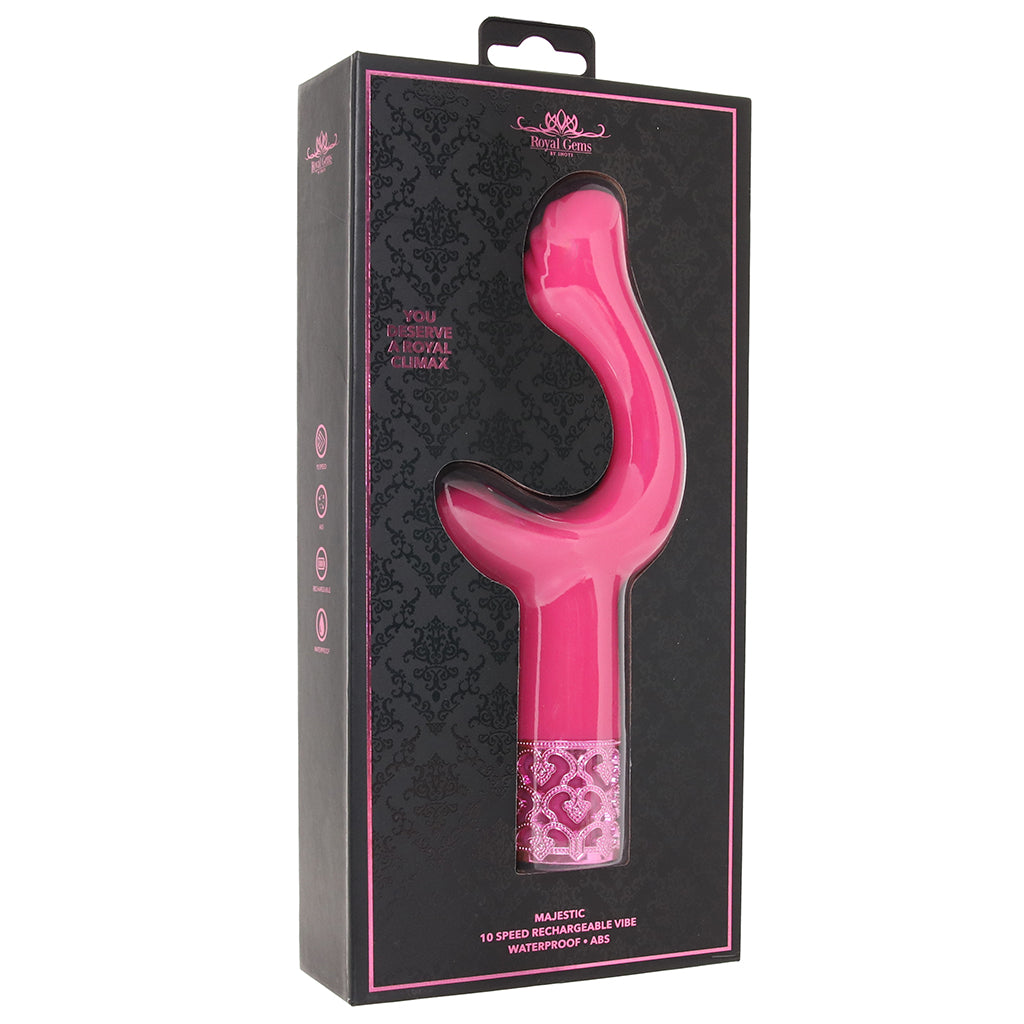 Royal Gems Majestic Vibe in Pink Vibrators > Rabbit Vibrators