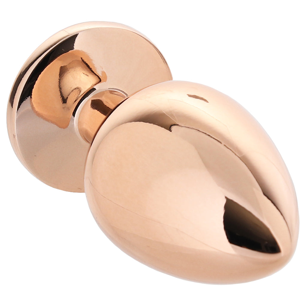Rear Assets Round Gem Metal Plug Kit in Rose Anal Sex Toys > Butt Plugs