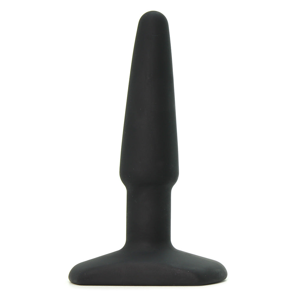 All About Anal Seamless Silicone 4 Inch Butt Plug in Black Anal Sex Toys > Butt Plugs