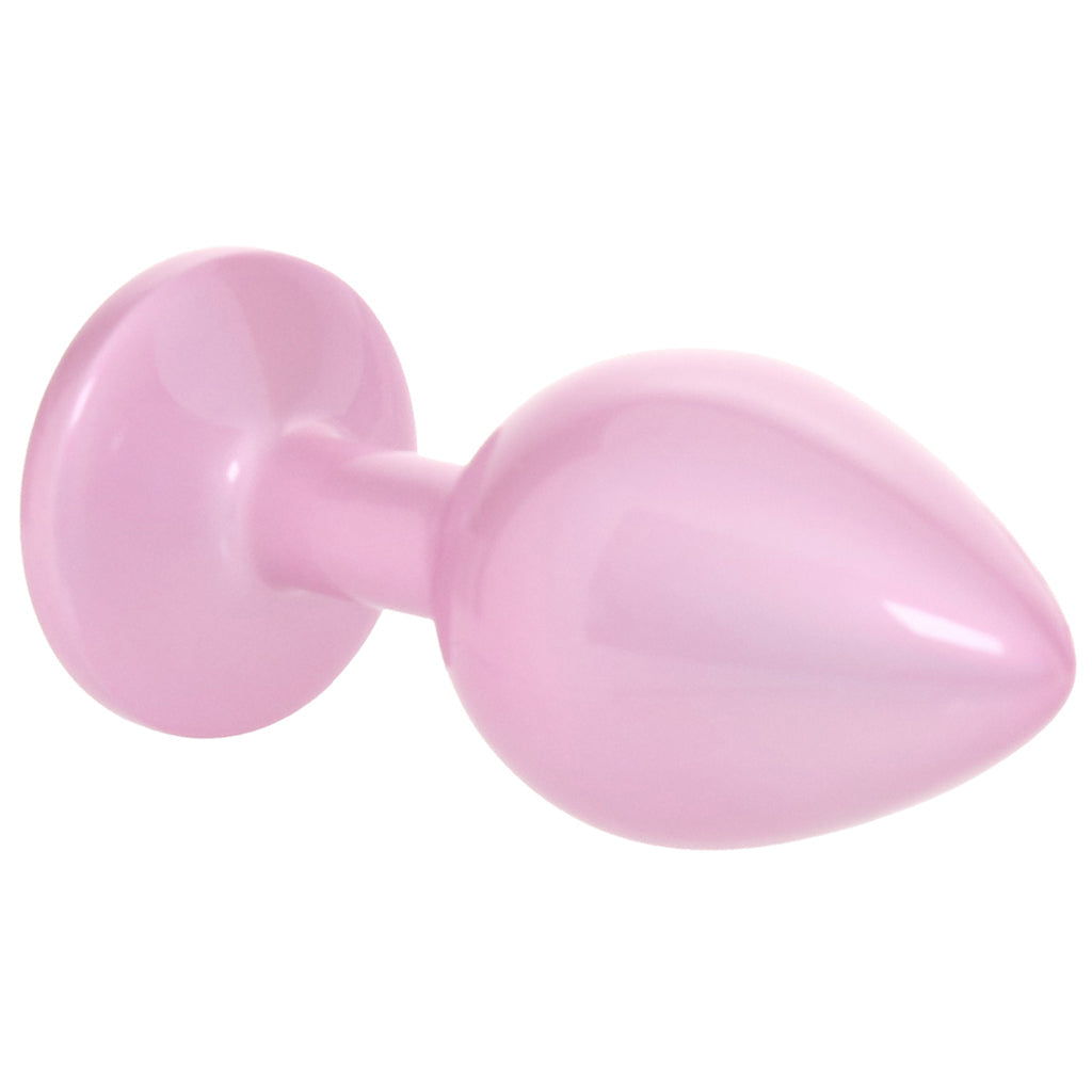 Rear Assets Pink Metal Butt Plug in Medium Anal Sex Toys > Butt Plugs