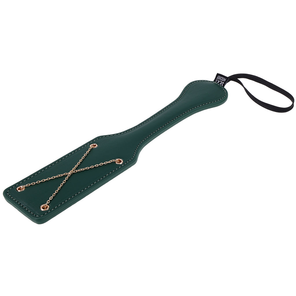 Sex & Mischief Indica Chain Impression Paddle Bondage and Fetish > Whips and Crops