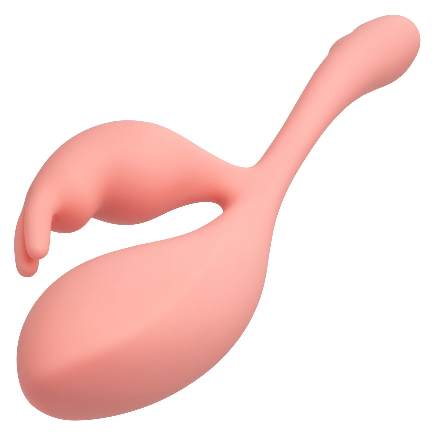 Elle Liquid Silicone Bunny Vibrator in Soft Pink with 10 Vibration Functions and Flexible Body