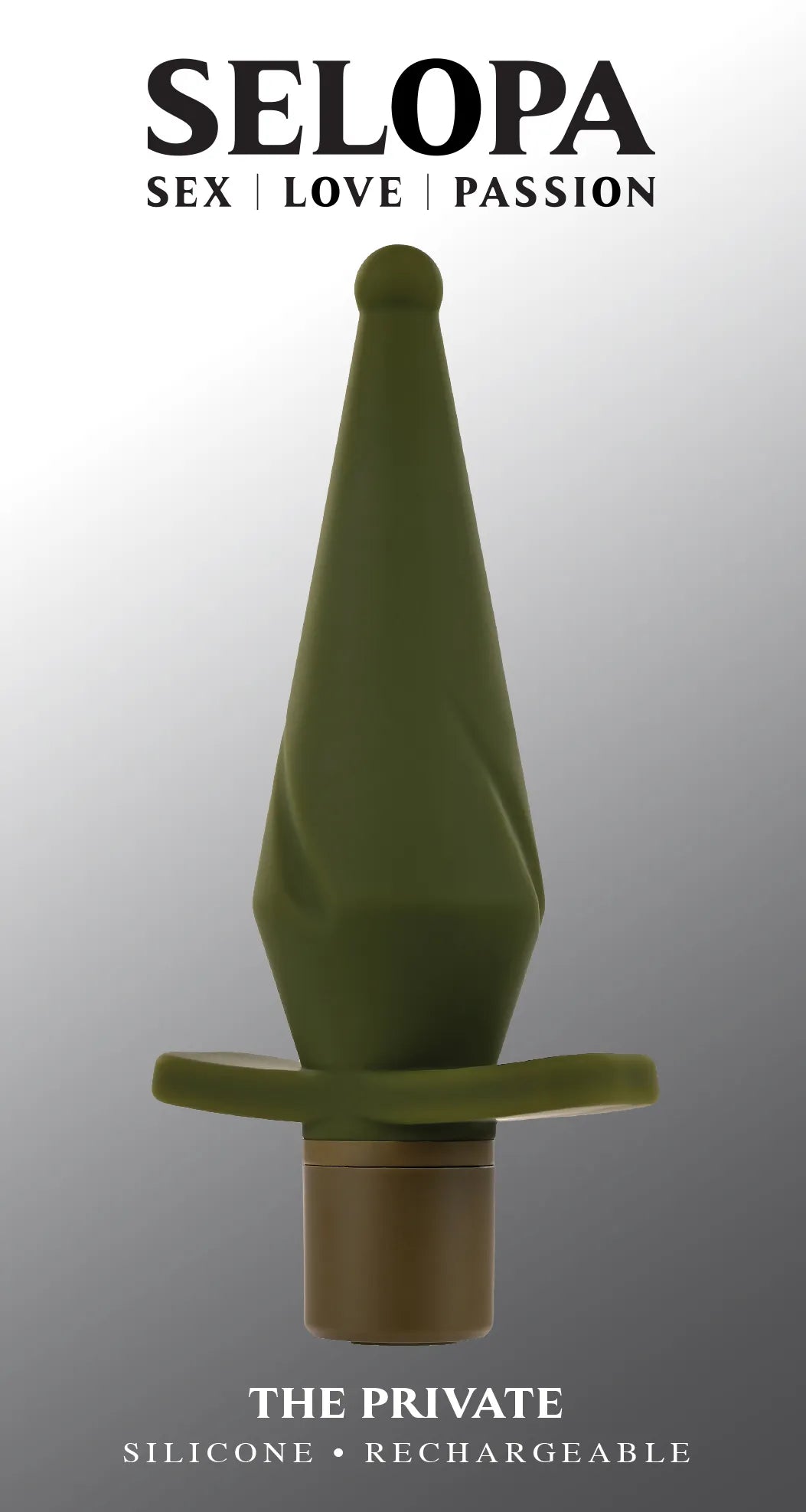 The Private (Green) – 5" Vibrating Butt Plug with 10 Speeds and Patterns
