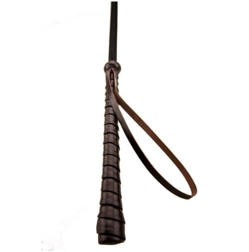 Bound Nubuck Leather Heart-Shaped Crop – Durable Leather Crop with Dual-Sided Tip