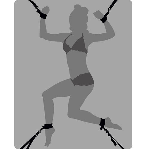 Loving Joy Under the Mattress Restraint System – Soft Cuff Restraint Set