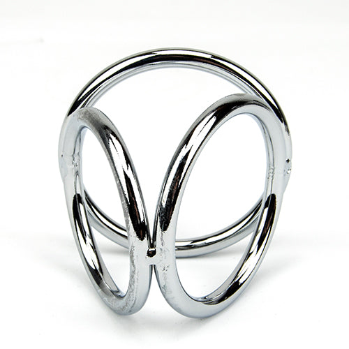 Bound to Please Triple Cock and Ball Ring – Rigid Metal Cock and Ball Ring