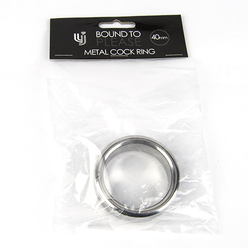 Bound to Please Metal Cock and Ball Ring 40mm – Rigid Metal Cock Ring