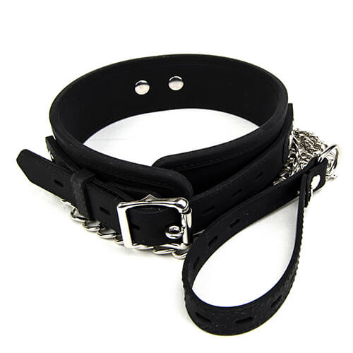 Bound to Please Silicone Collar and Lead Set – Adjustable BDSM Collar and Lead Set