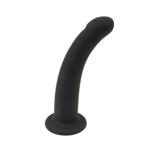 Loving Joy Curved 5 Inch Silicone Dildo with Suction Cup - Harness Compatible