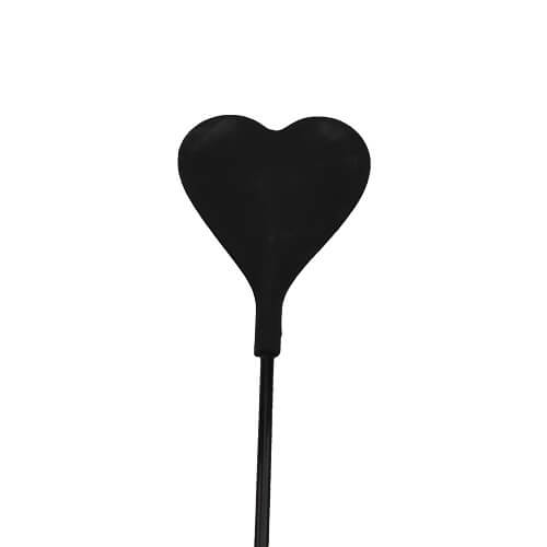 Bound to Please Silicone Heart Shaped Crop with Feather Tickler – Silicone Crop with Feather Tickler