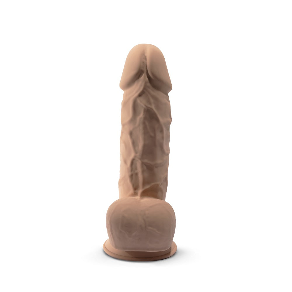 Silexd 8.5 Inch Model 1 Flesh Premium Silicone Dildo Dual Density Thermo Reactive